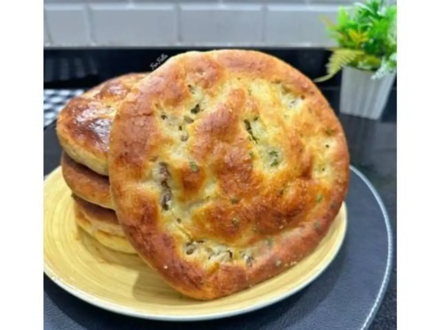 نان بالحم المفروم