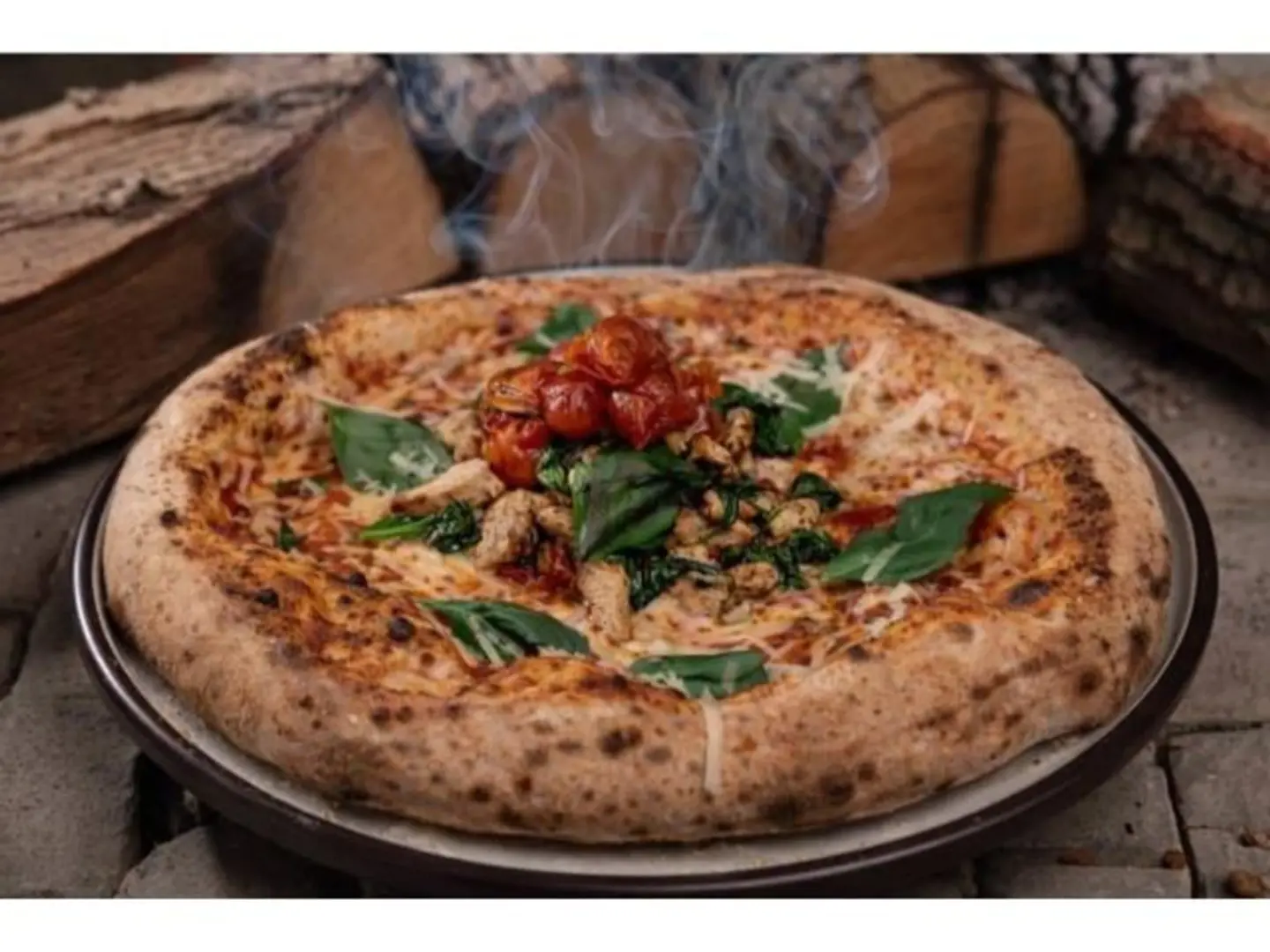 Chicken With Basil Pizza