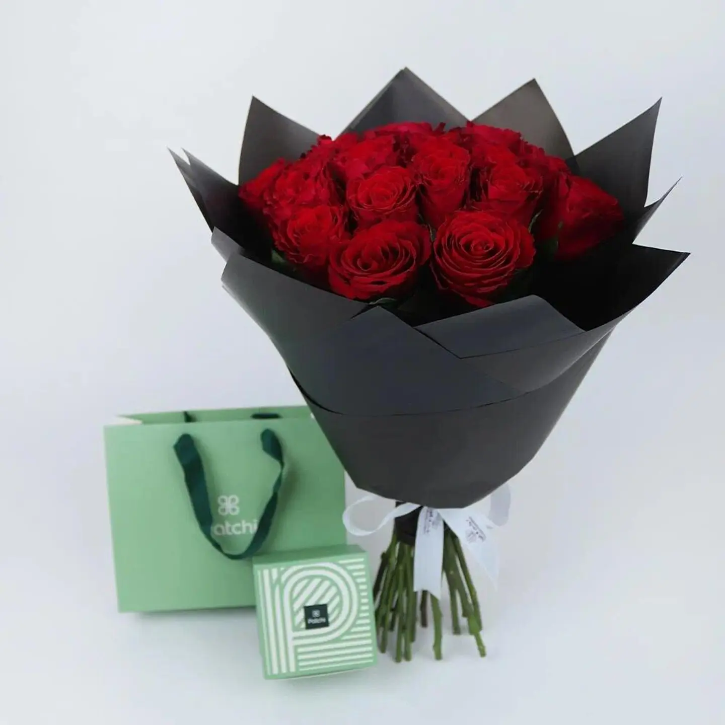 Roses Bouquet With Patchi Chocolate