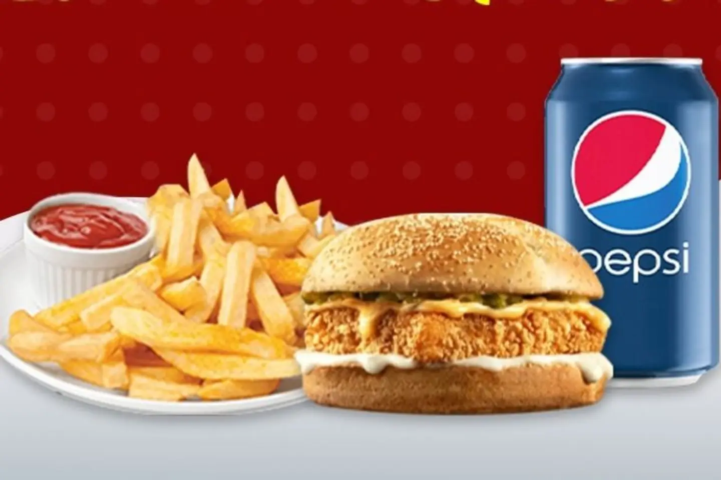 Burger Chicken Spicy Meal