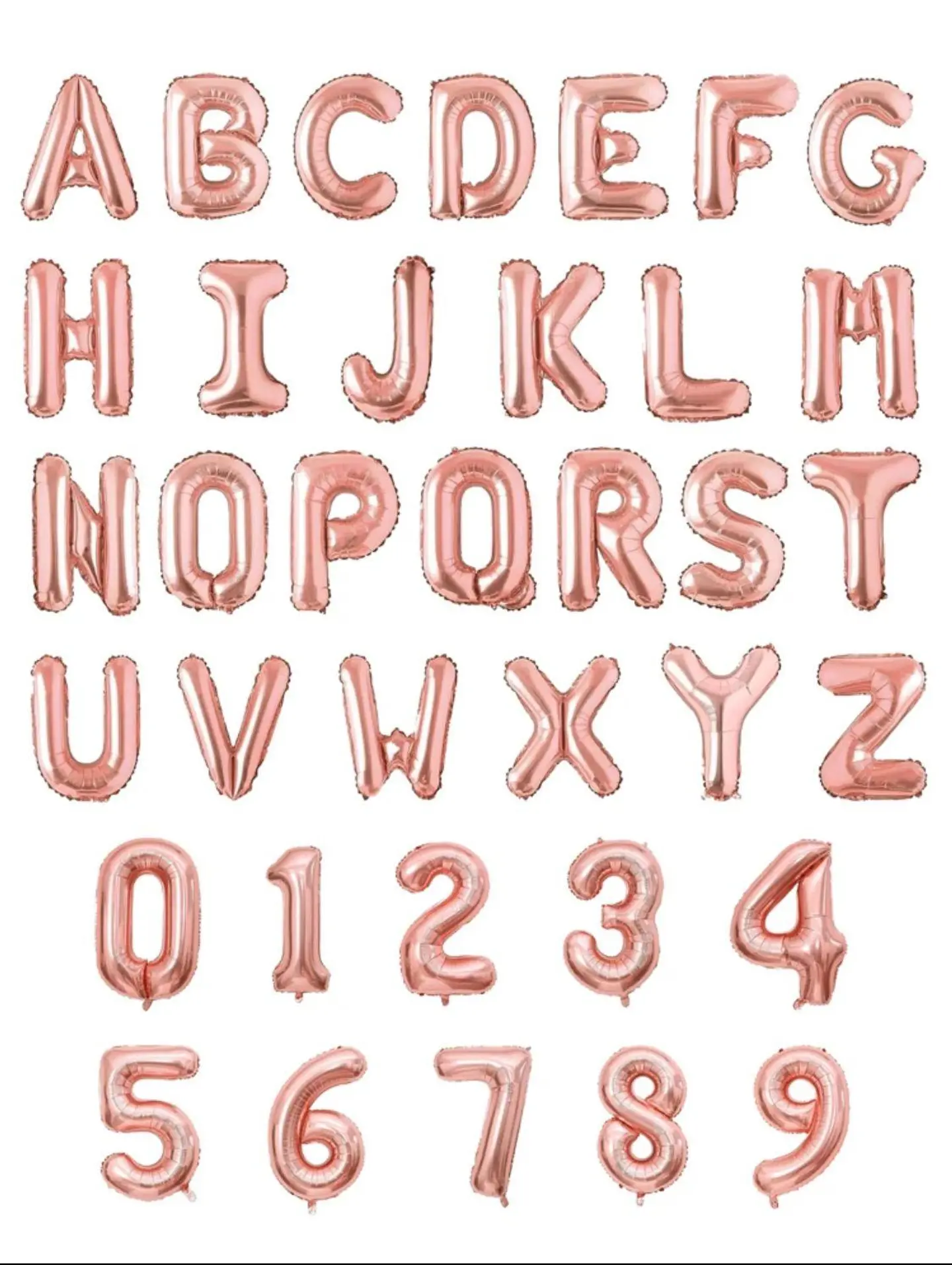 بالون هيليوم احرف وردي