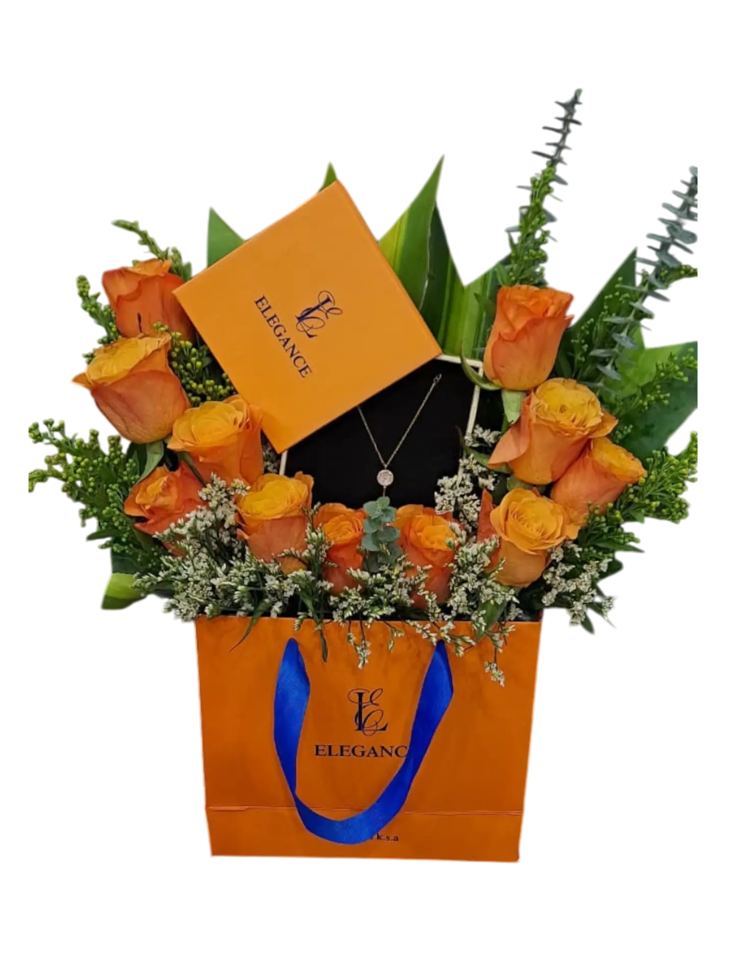 Elegance Necklace With Roses