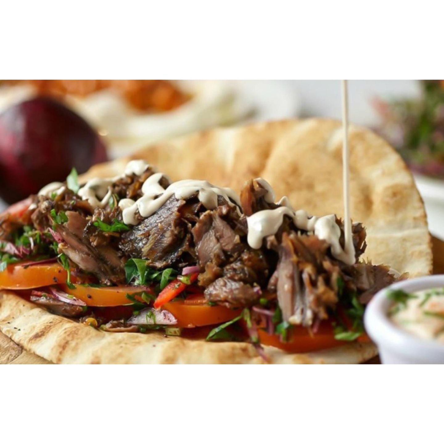 شاورما فطير لحم