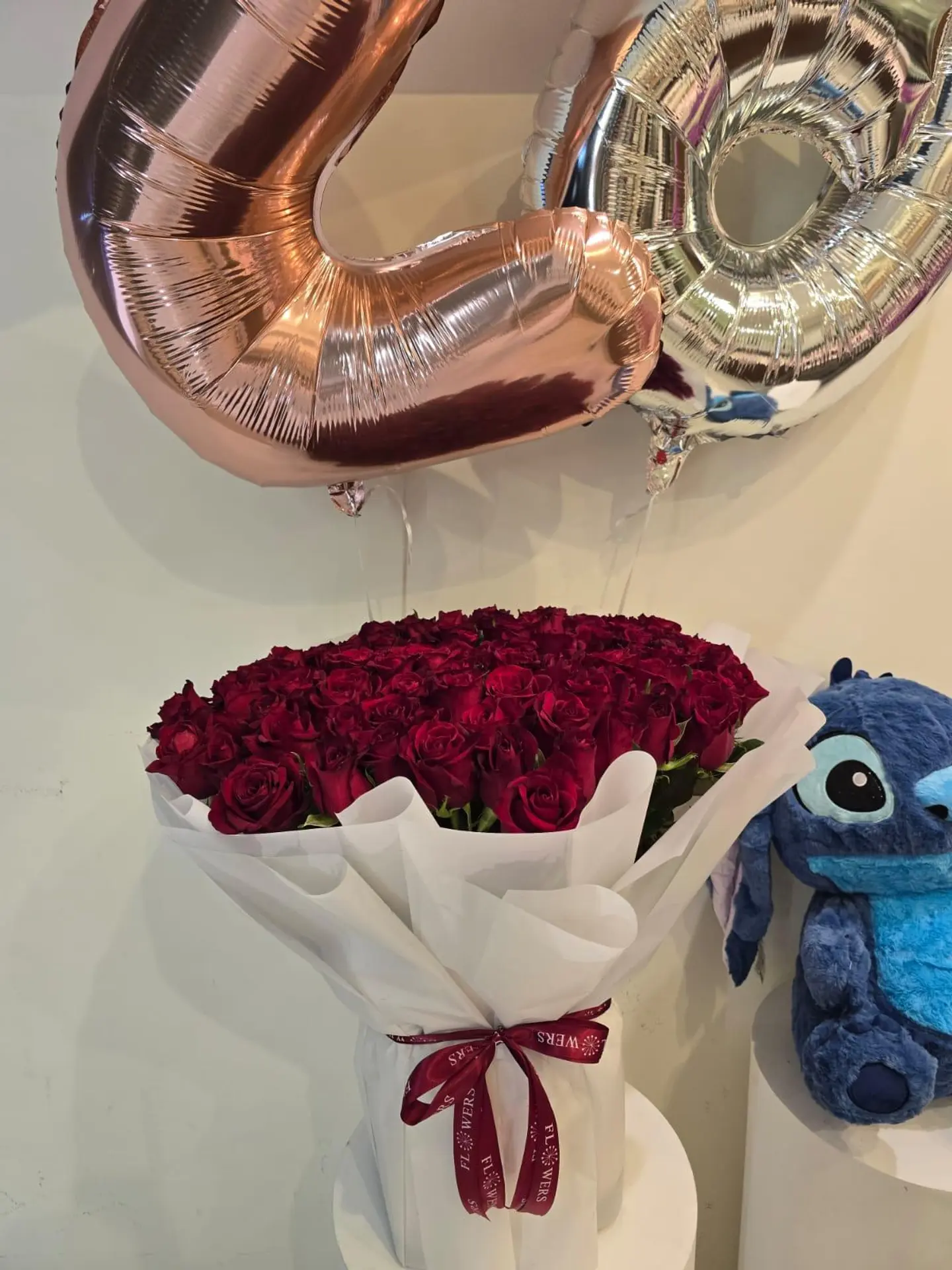 A Large Bouquet Of Red Roses