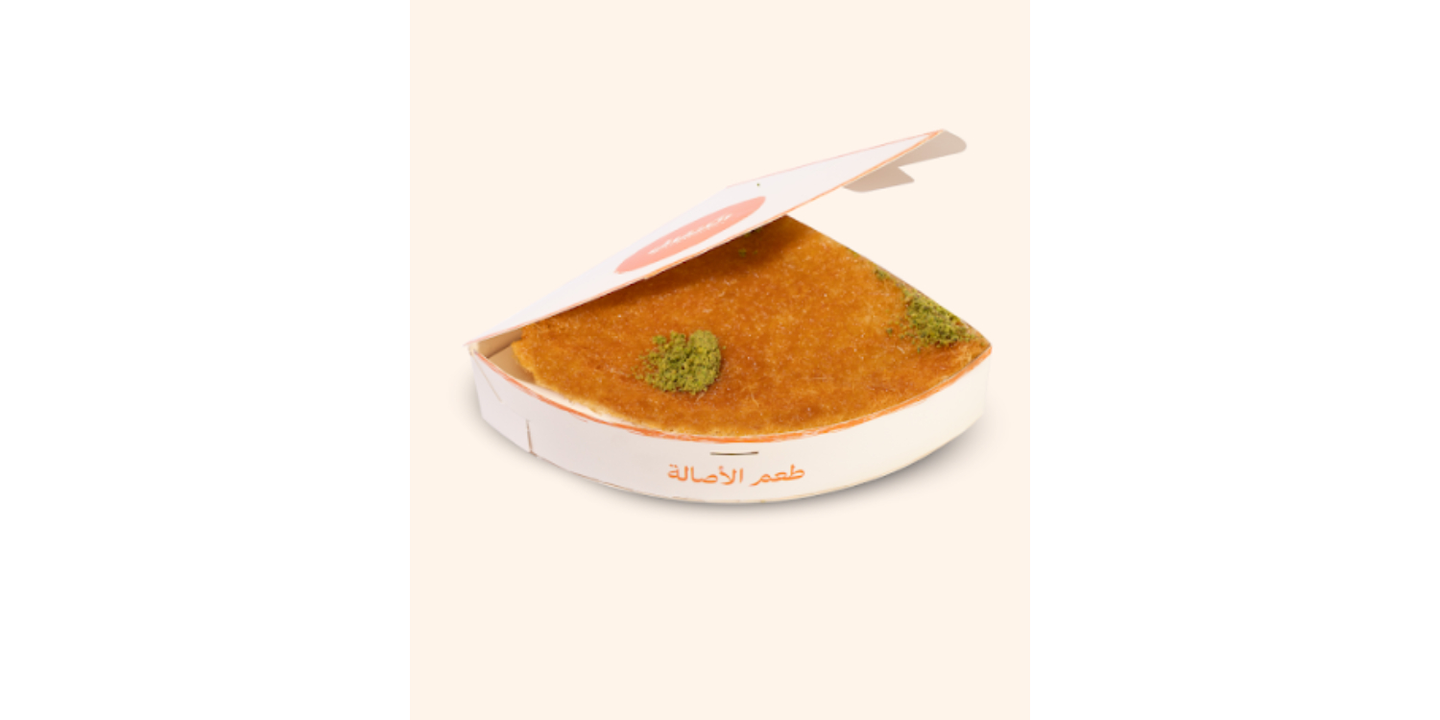 كنافة خشنة بالقشطة صغير
