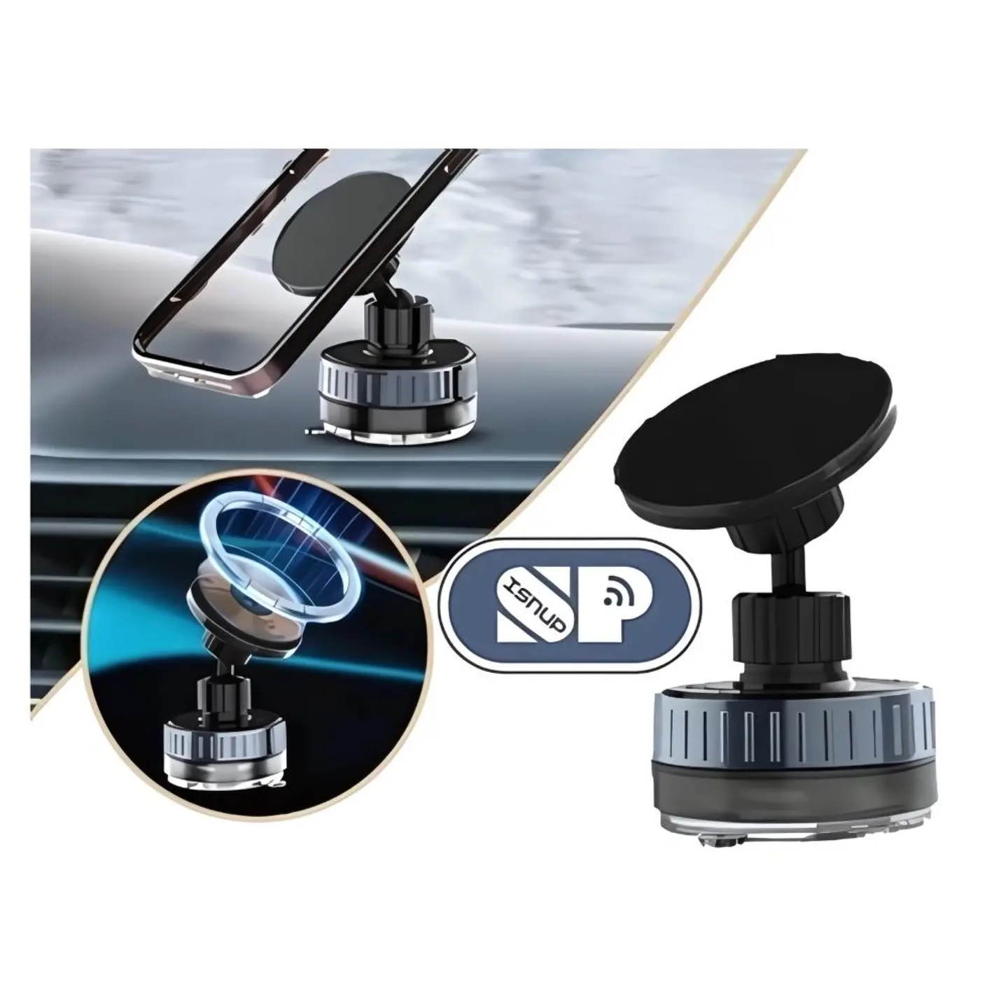 Sp Magnetic Car Holder Safe Suction
