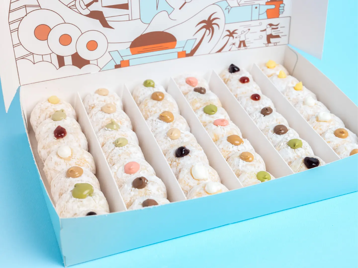 بوكس 42 حبة ميني محشي دونات