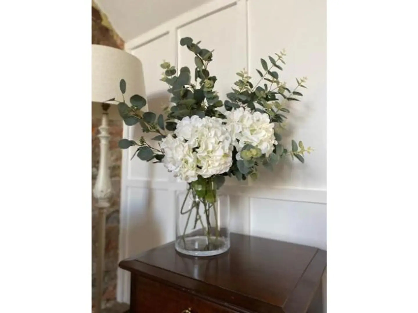 Hydrangea Board Glass Vase