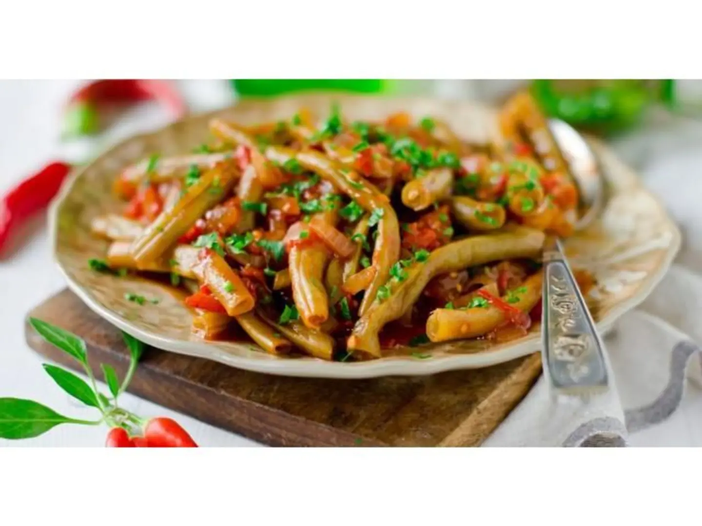 لوبيا بالزيت