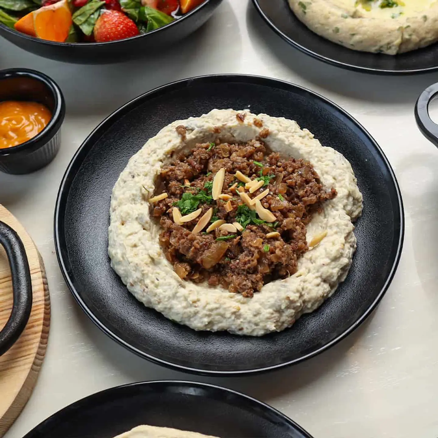 Mtabbal With Meat