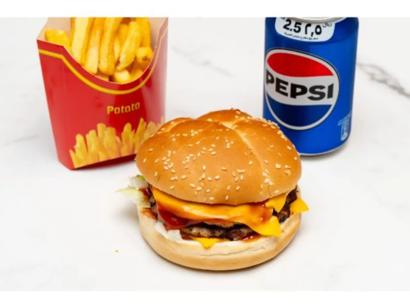 وجبة برجر دجاج