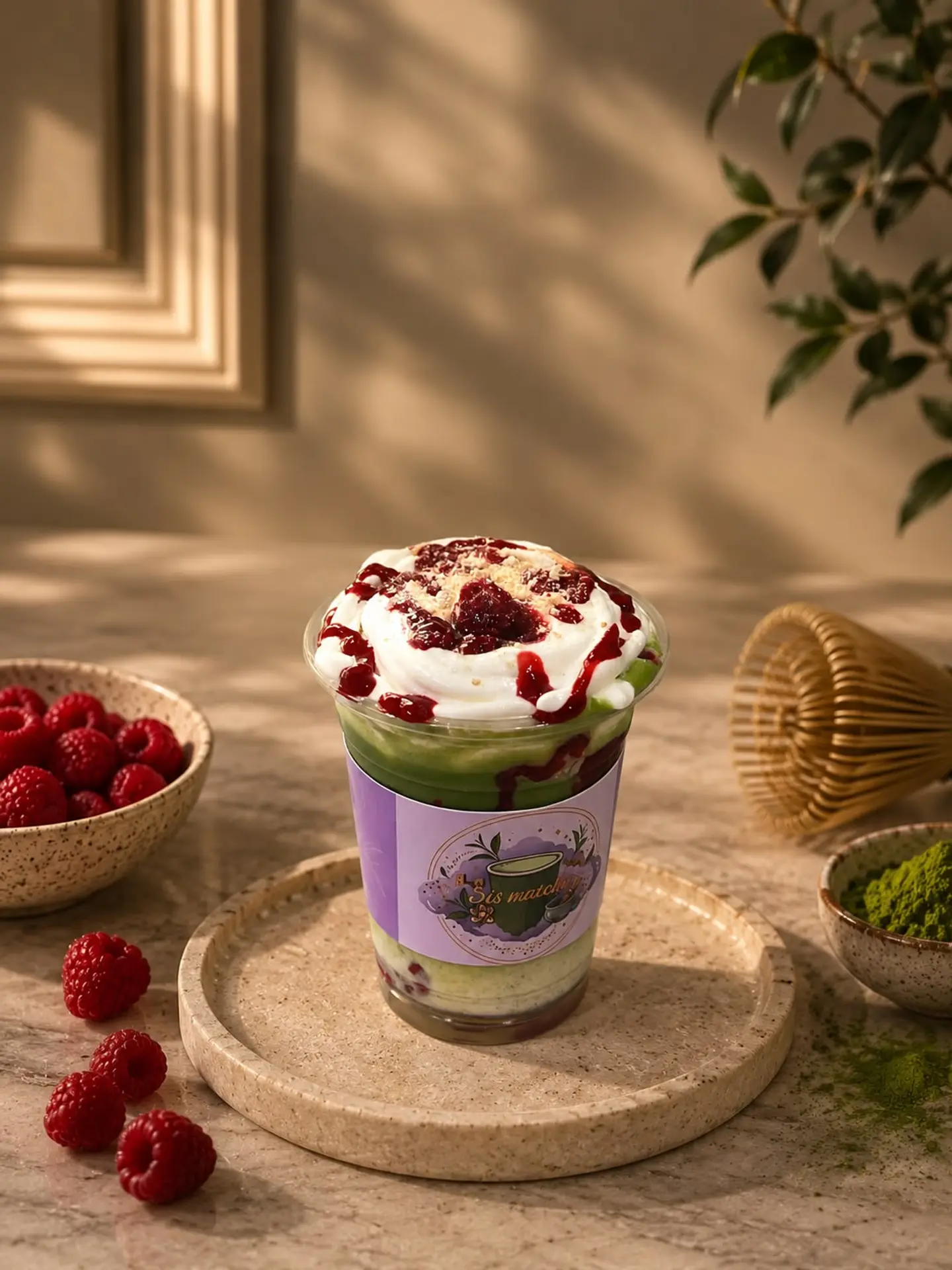 Matcha Berry Cheesecake