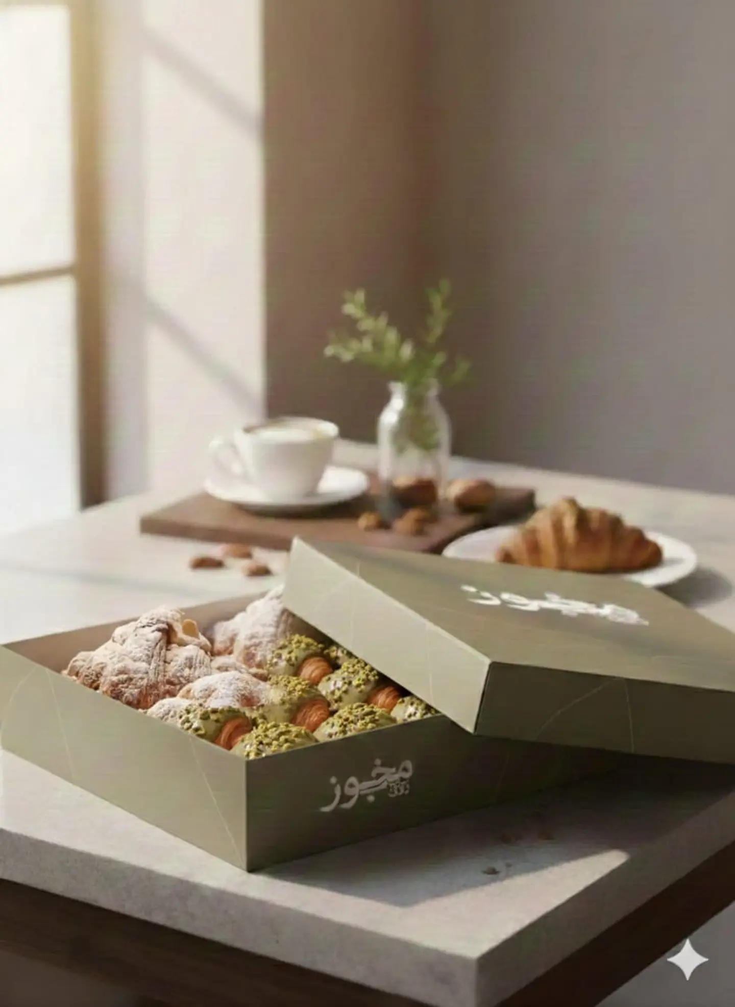 بوكس كرواسون مني كنافة بستاشيو - كرواسون مني الموند