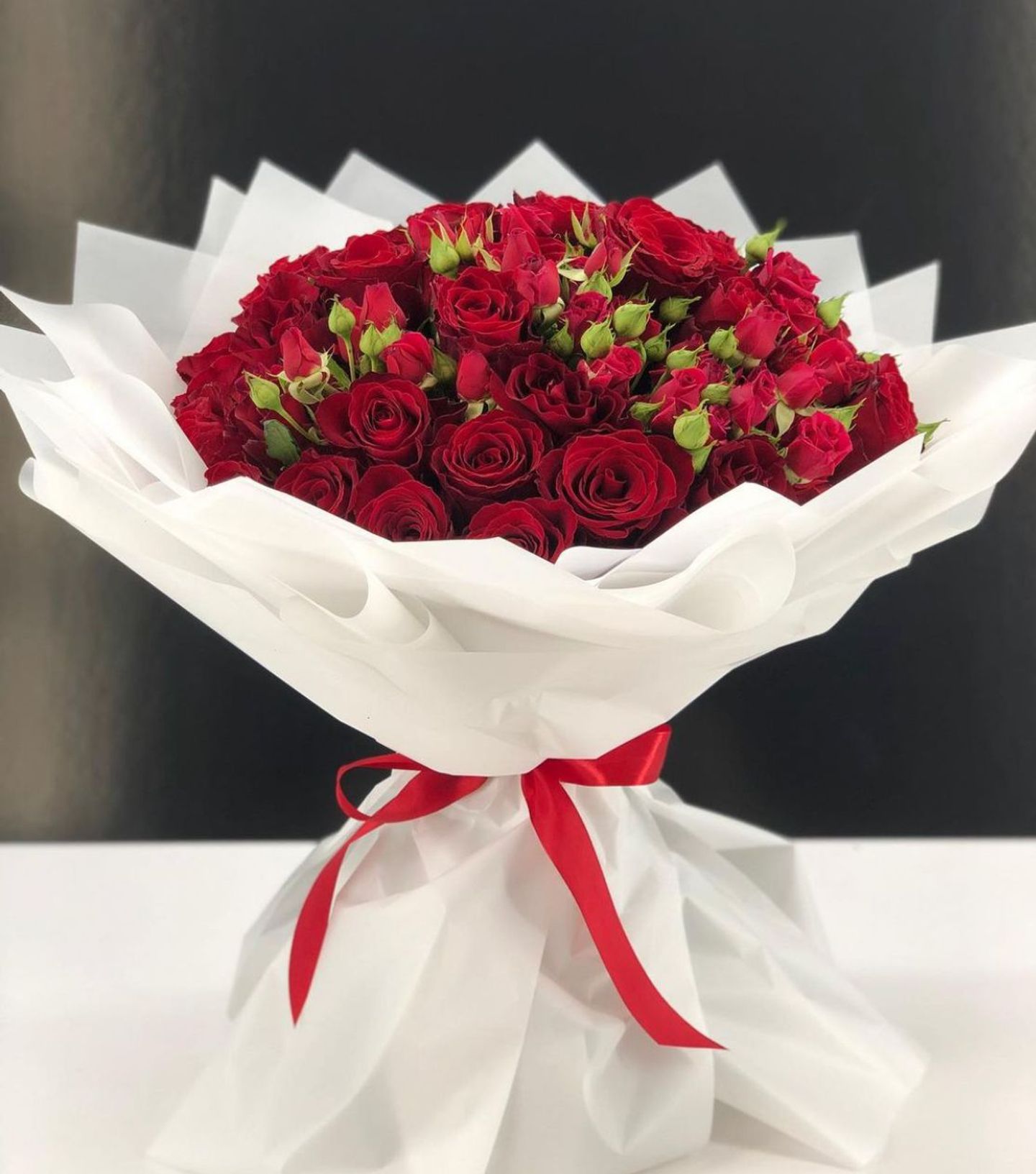 باقة ورد احمر