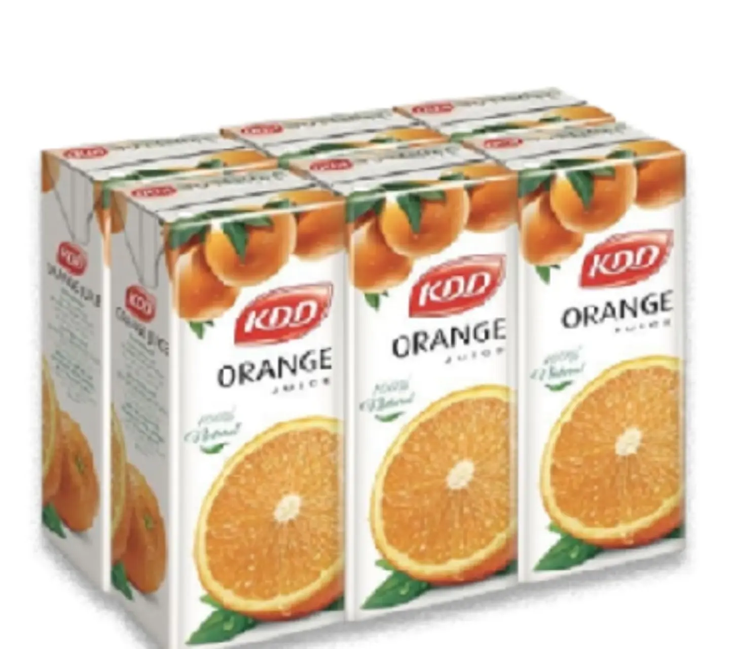 Kdd Orange Juice 180 Ml   6 Pieces