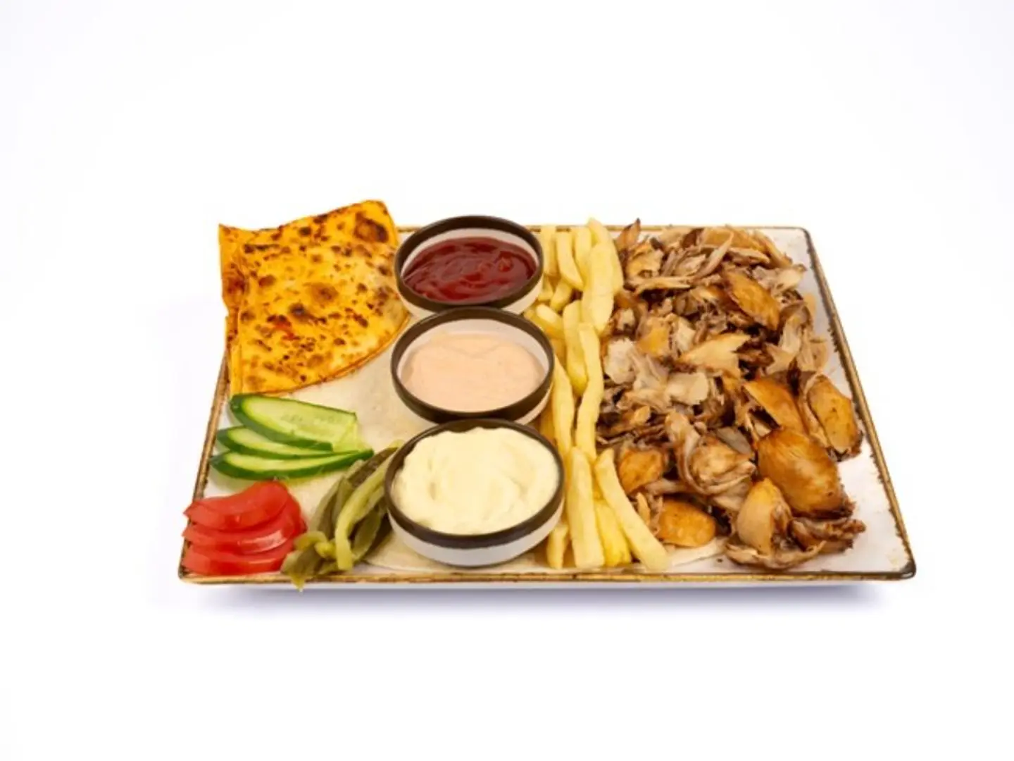 Fries Plate With Shawarma