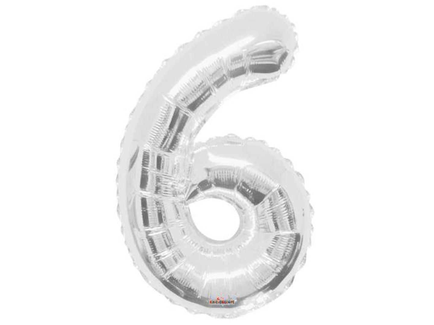 بالون رقم 6 فضي