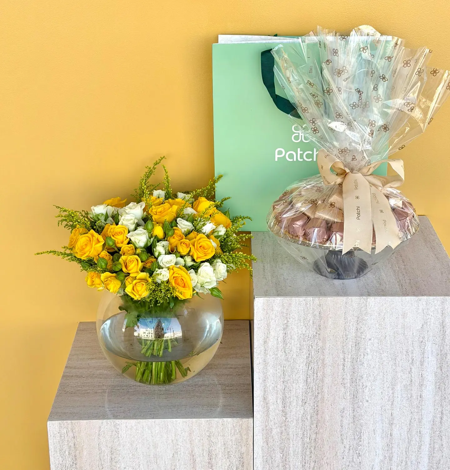 صينية شوكولاتة باتشي مع فازة دايري