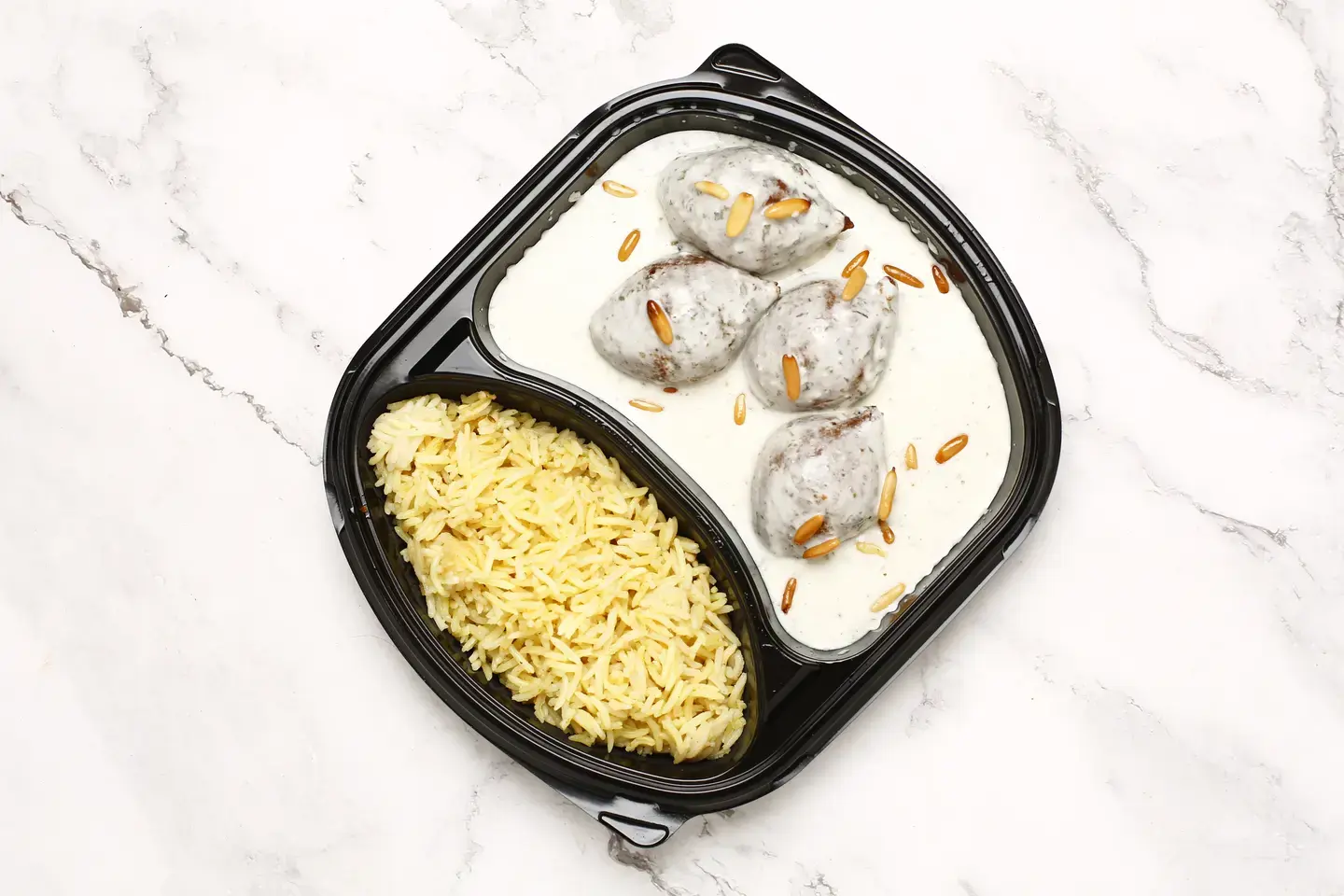 Lebanese Kibbeh With White Rice