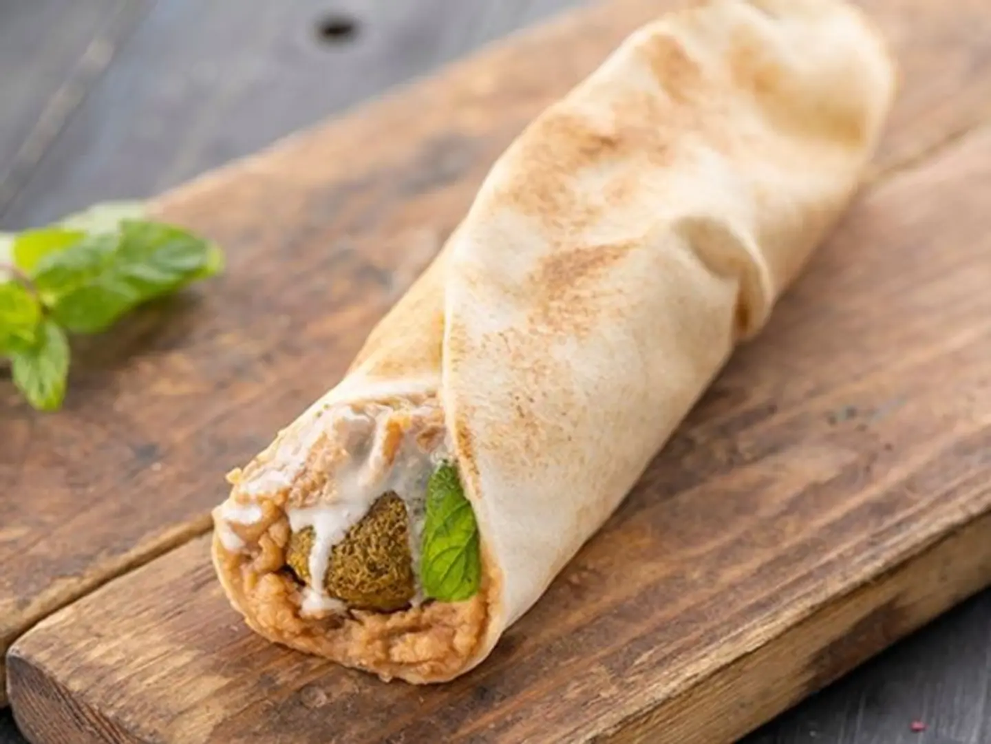 Bean And Felafel Sandwich