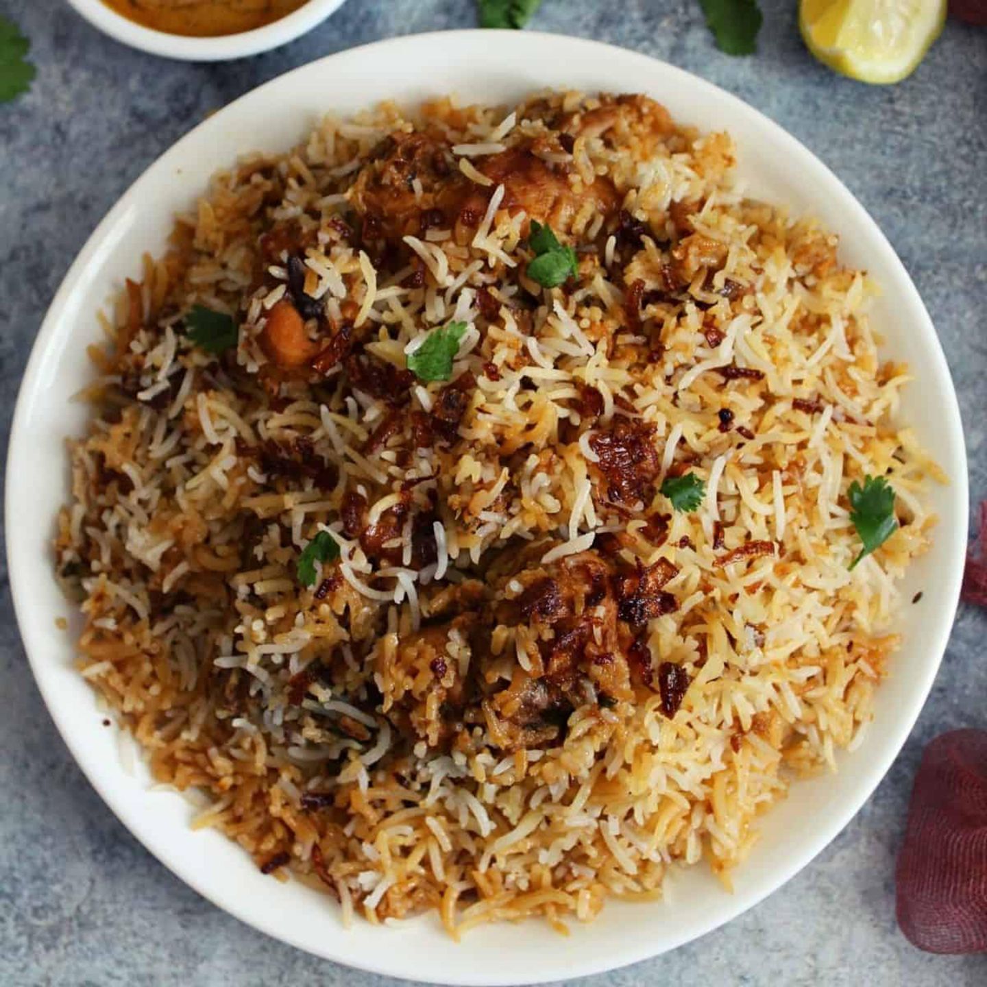 Chicken Hdy, Dum Biryani 6    7 People