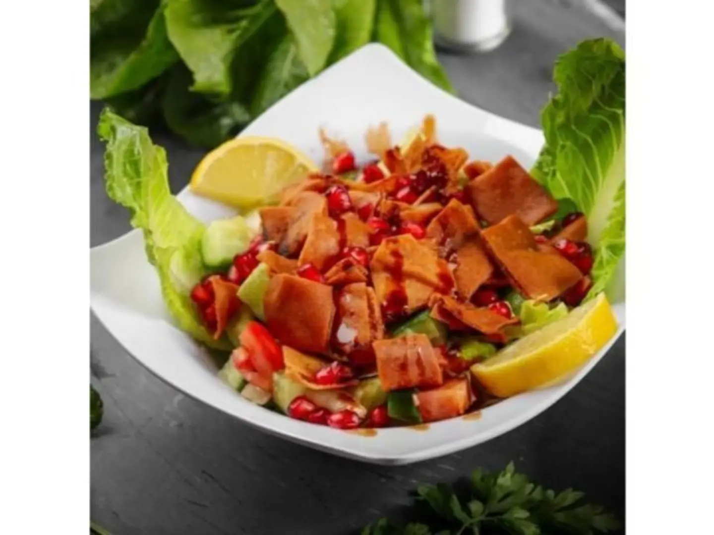 Fattoush With Pomegranate Molasses