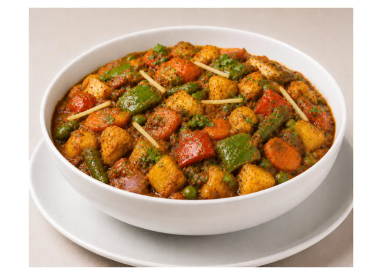 Mixed Vegetables In A Tawa