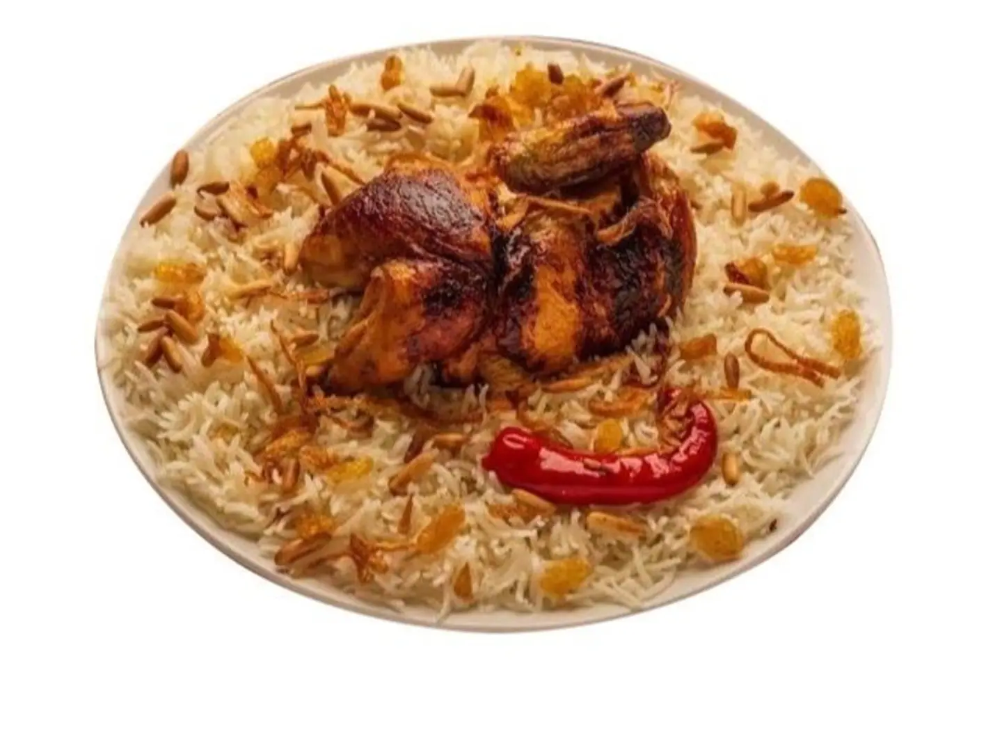 نصف دجاج شوايه