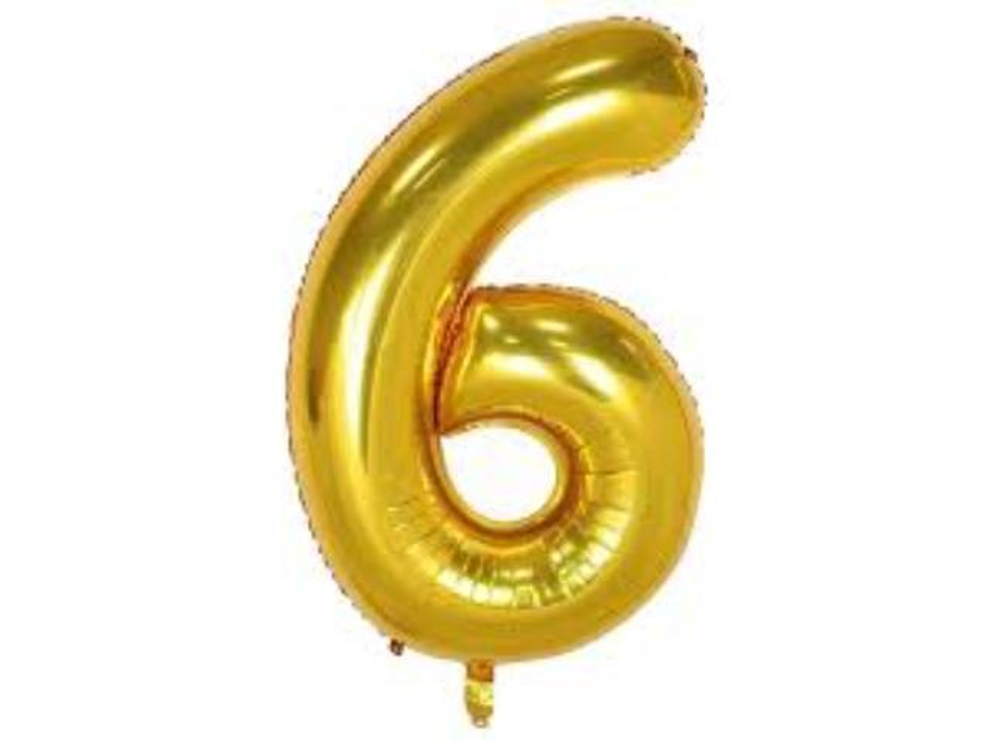 بالون هيليوم ذهبي رقم 6