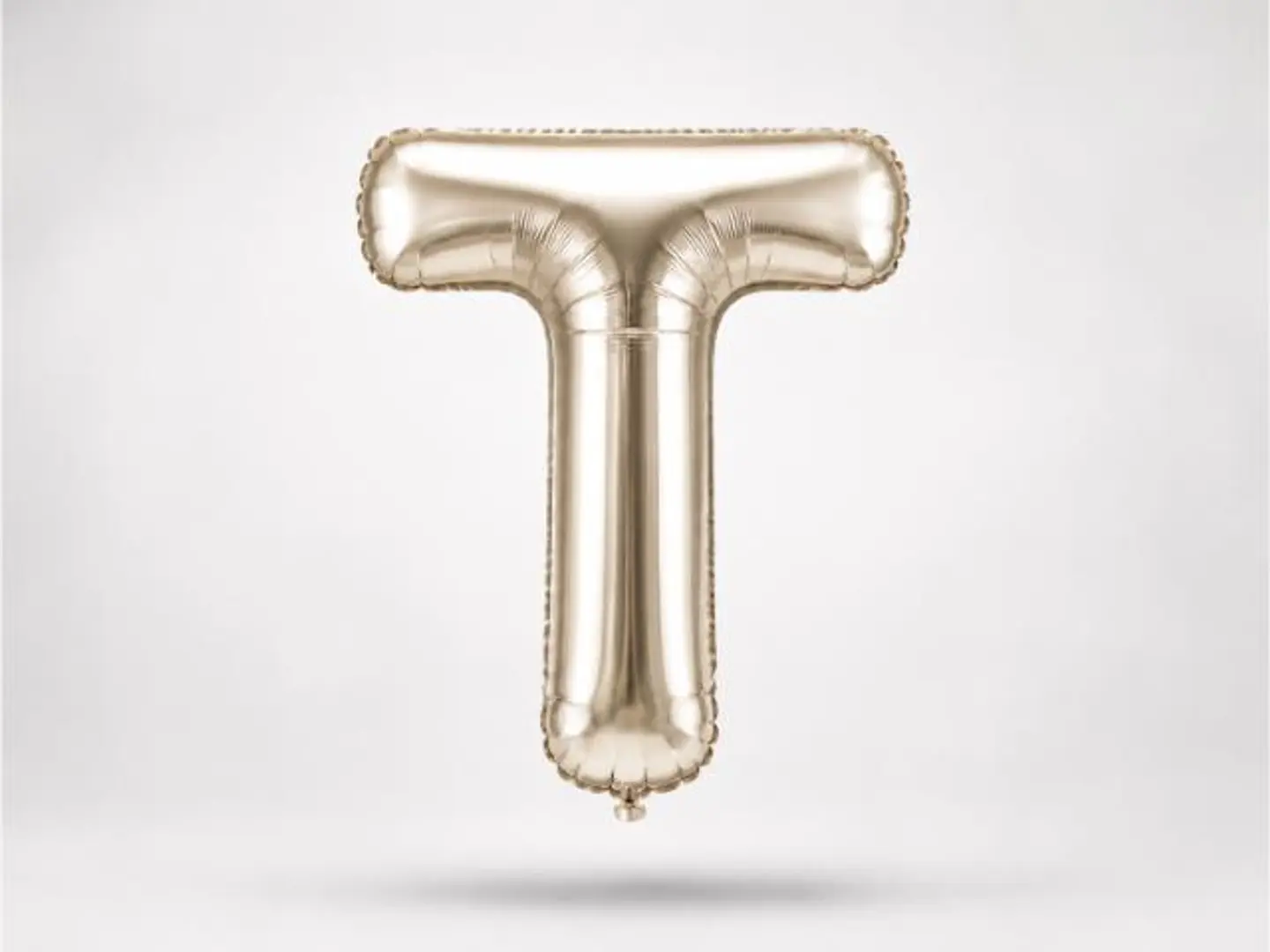 Silver Balloon Letter T