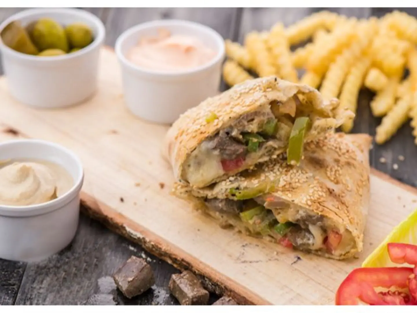 Plain Flatbread With Liver