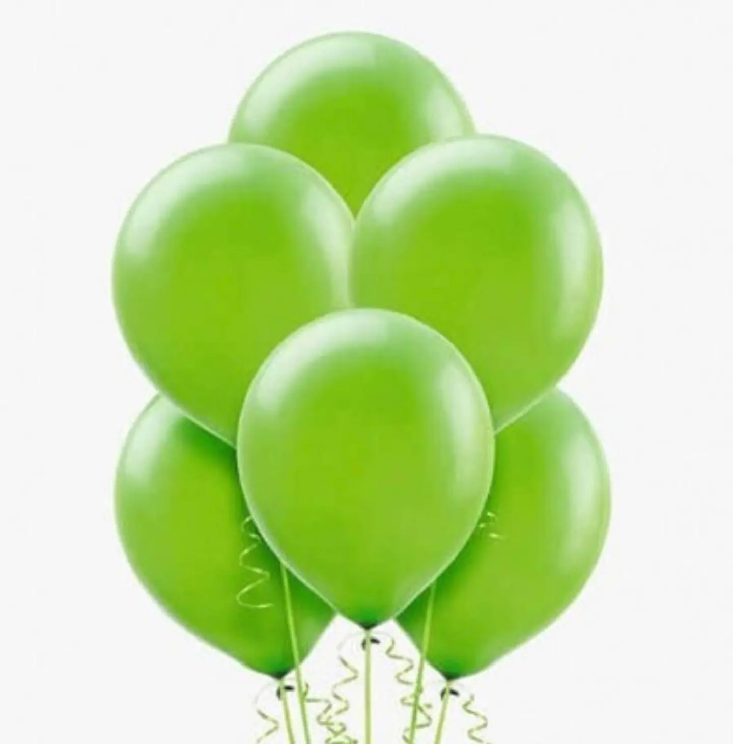 Green Helium Balloon