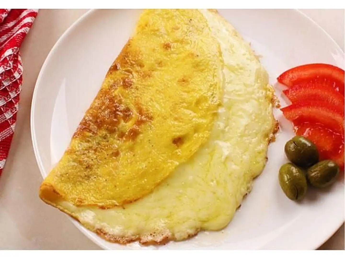 Omelet With Cheese Plate