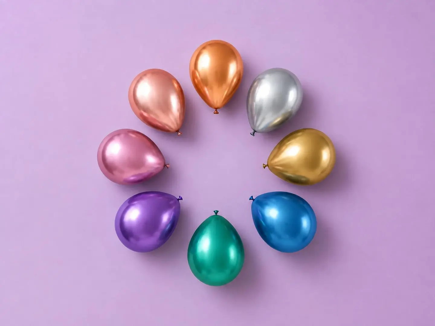 Plain Chrome Helium Balloon