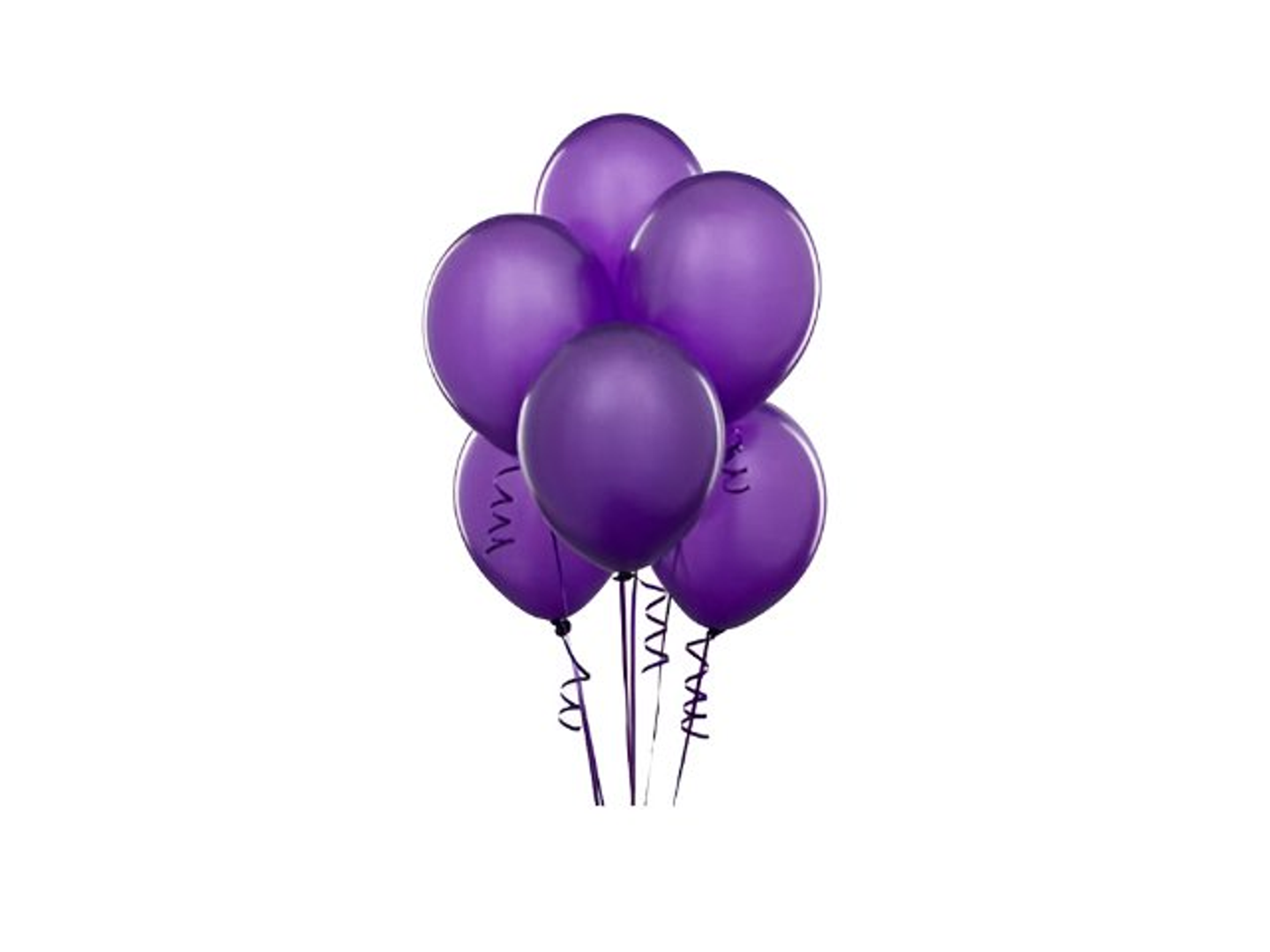 Purple Balloons Bouquet, 6 Pieces