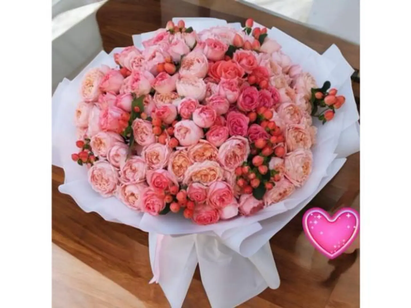 بوكيه ورد بيبي روز 20غصن