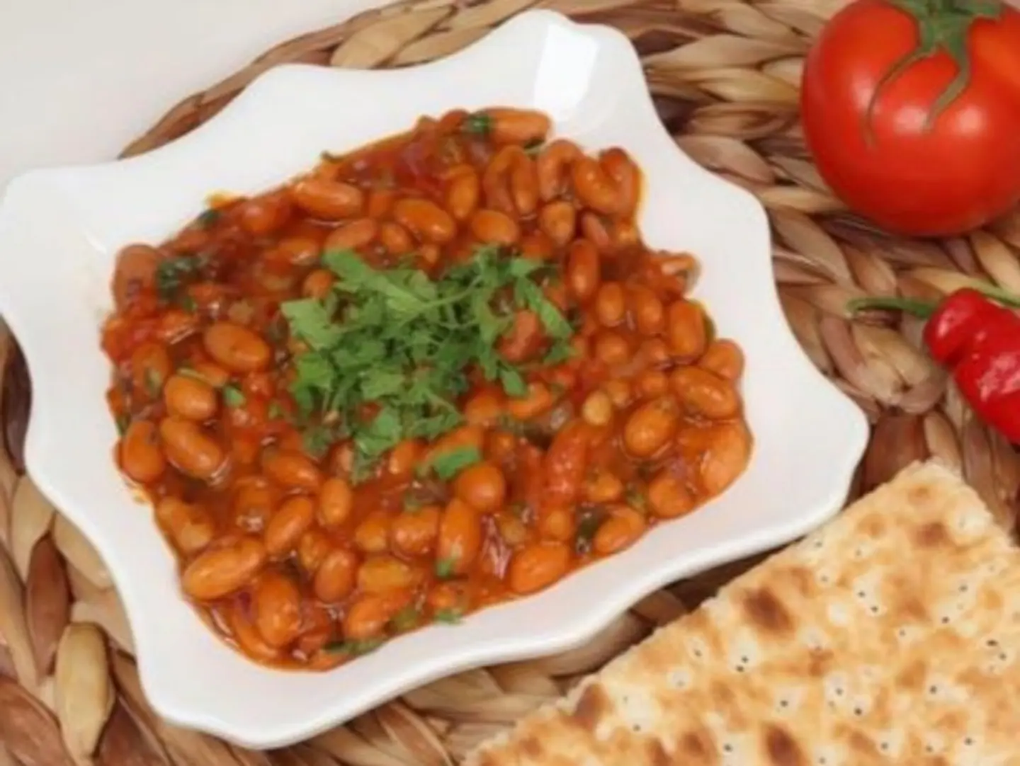 فاصوليا بالبيض