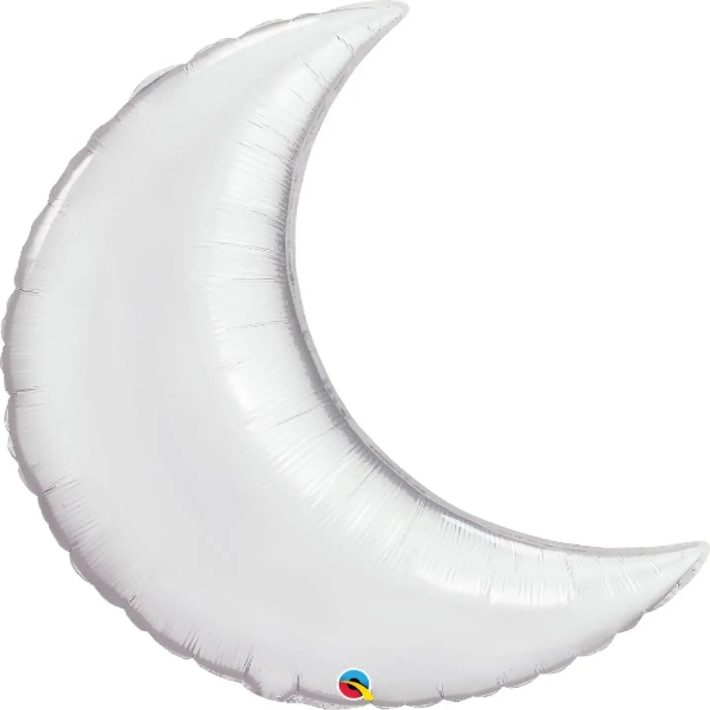 Silver Crescent Foil Balloon