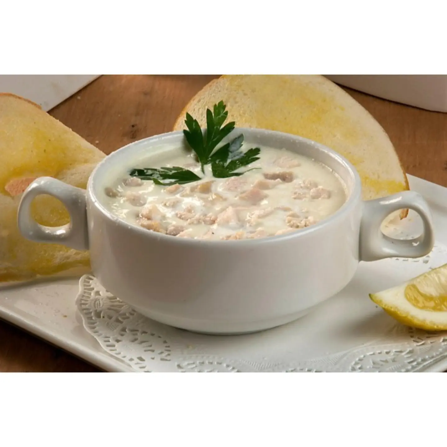 شوربة دجاج بالكريمة