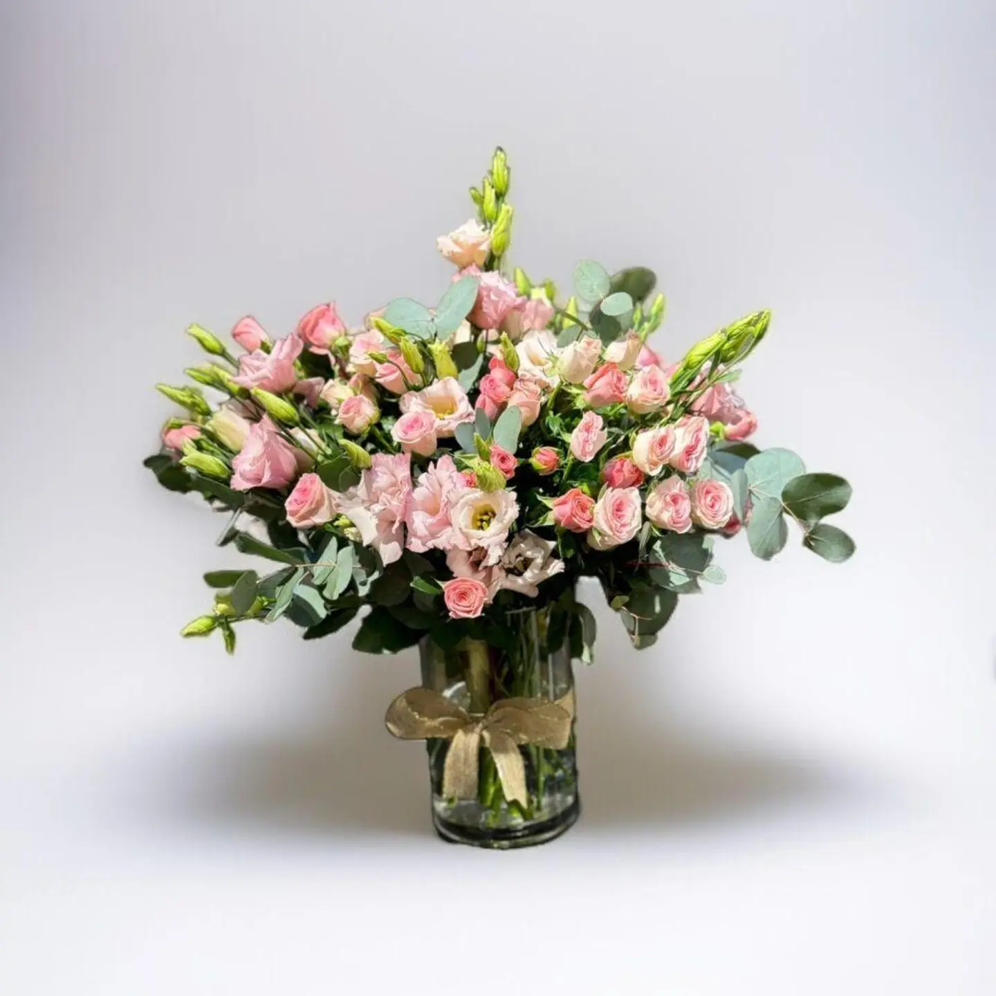 Luxurious Pink Lycianthus Vase