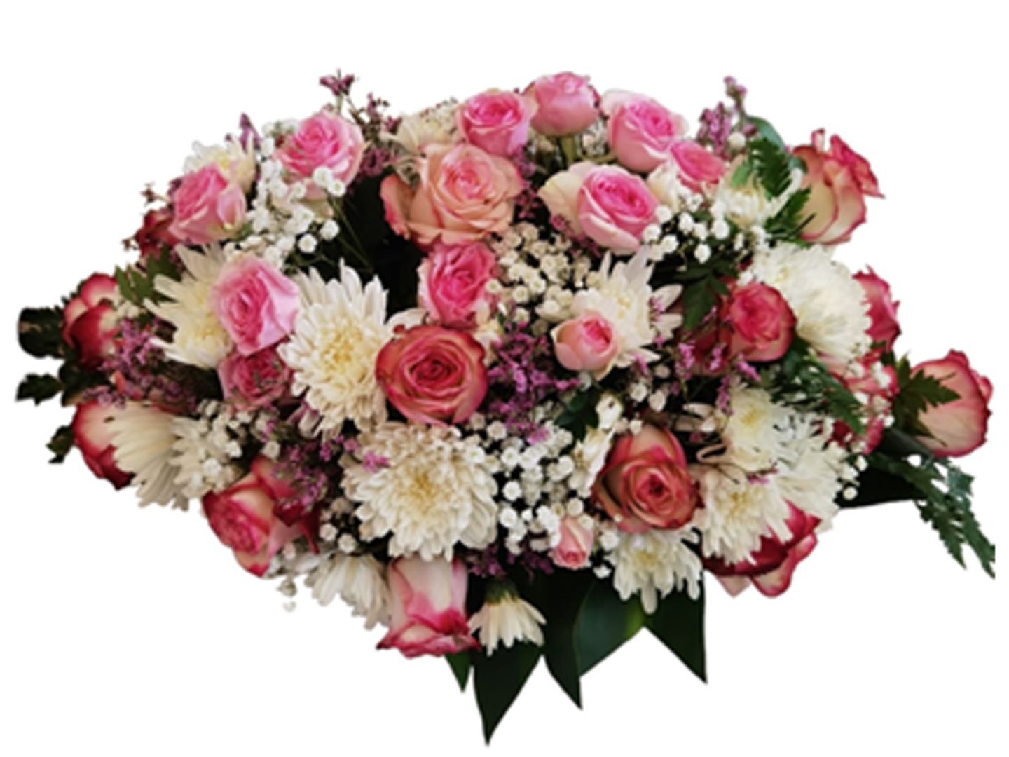 Table Bouquet Of Natural Flowers, 70 Cm, Roses
