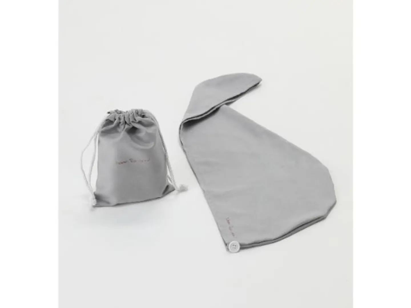 منشفة الشعر المطورة رمادي