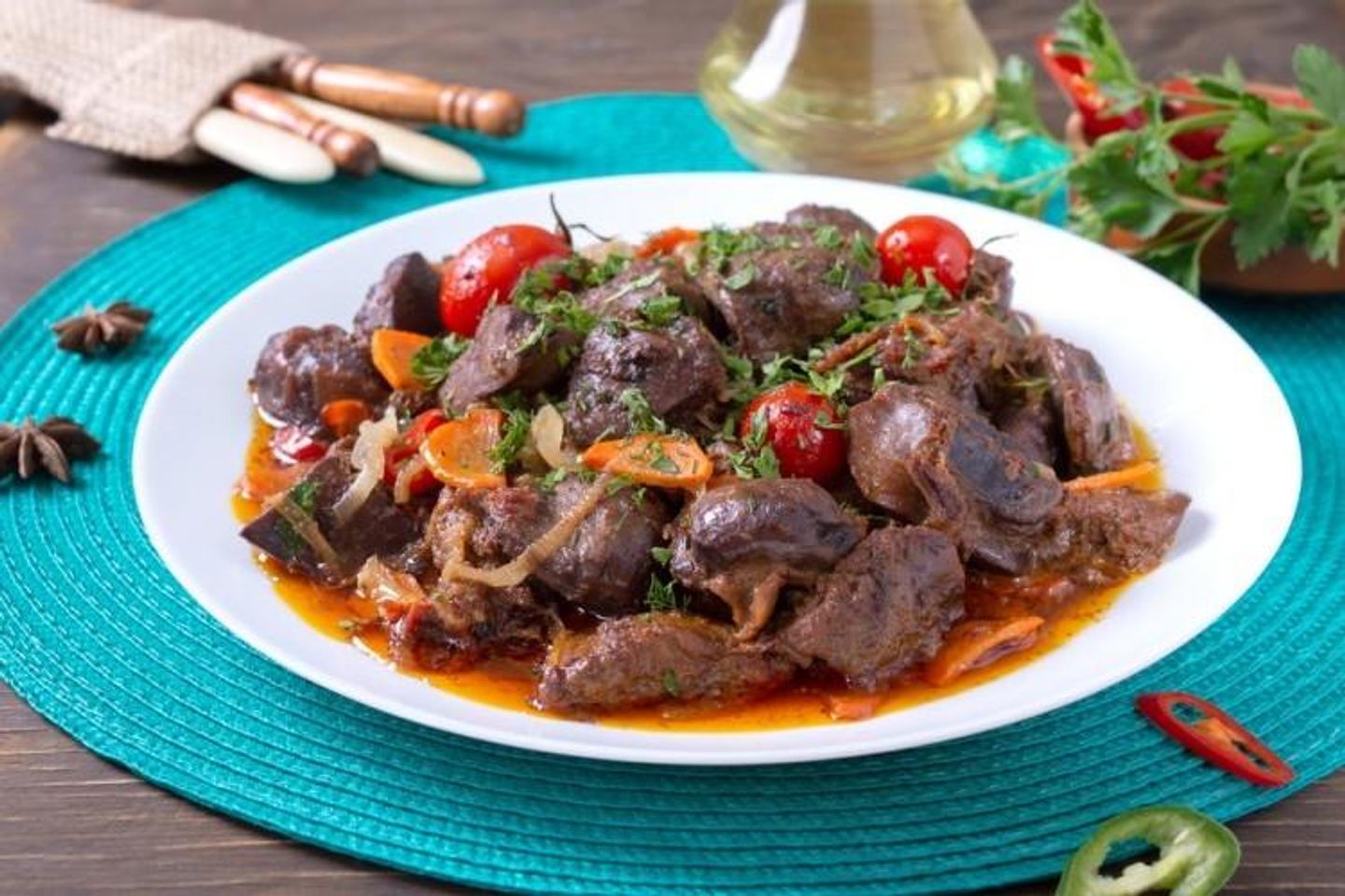 طاجن كبدة