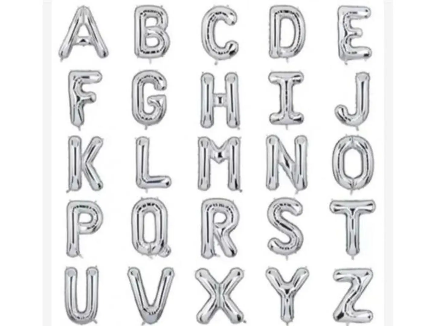 بالون شكل احرف