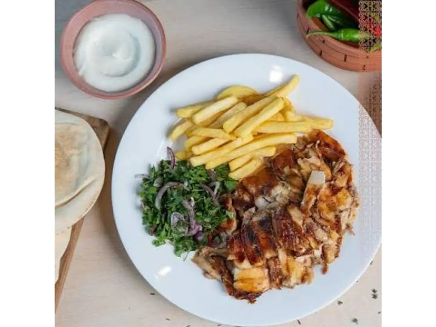 Small Chicken Shawarma Plate