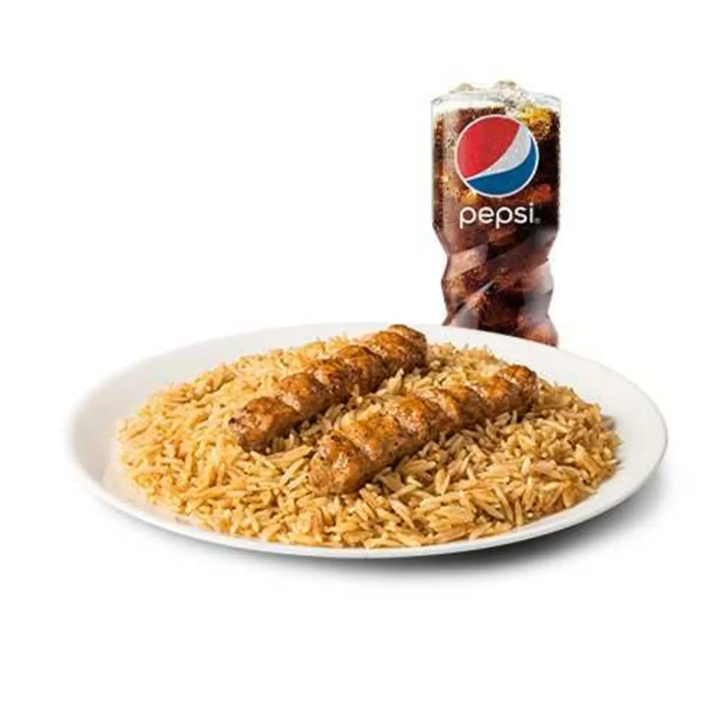 Kabab Rice With Pepsi