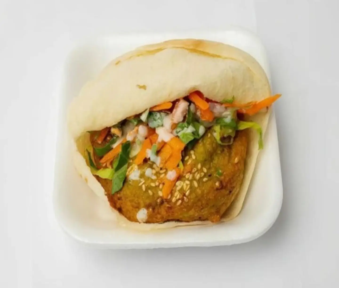 Foul Sandwich With Falafel