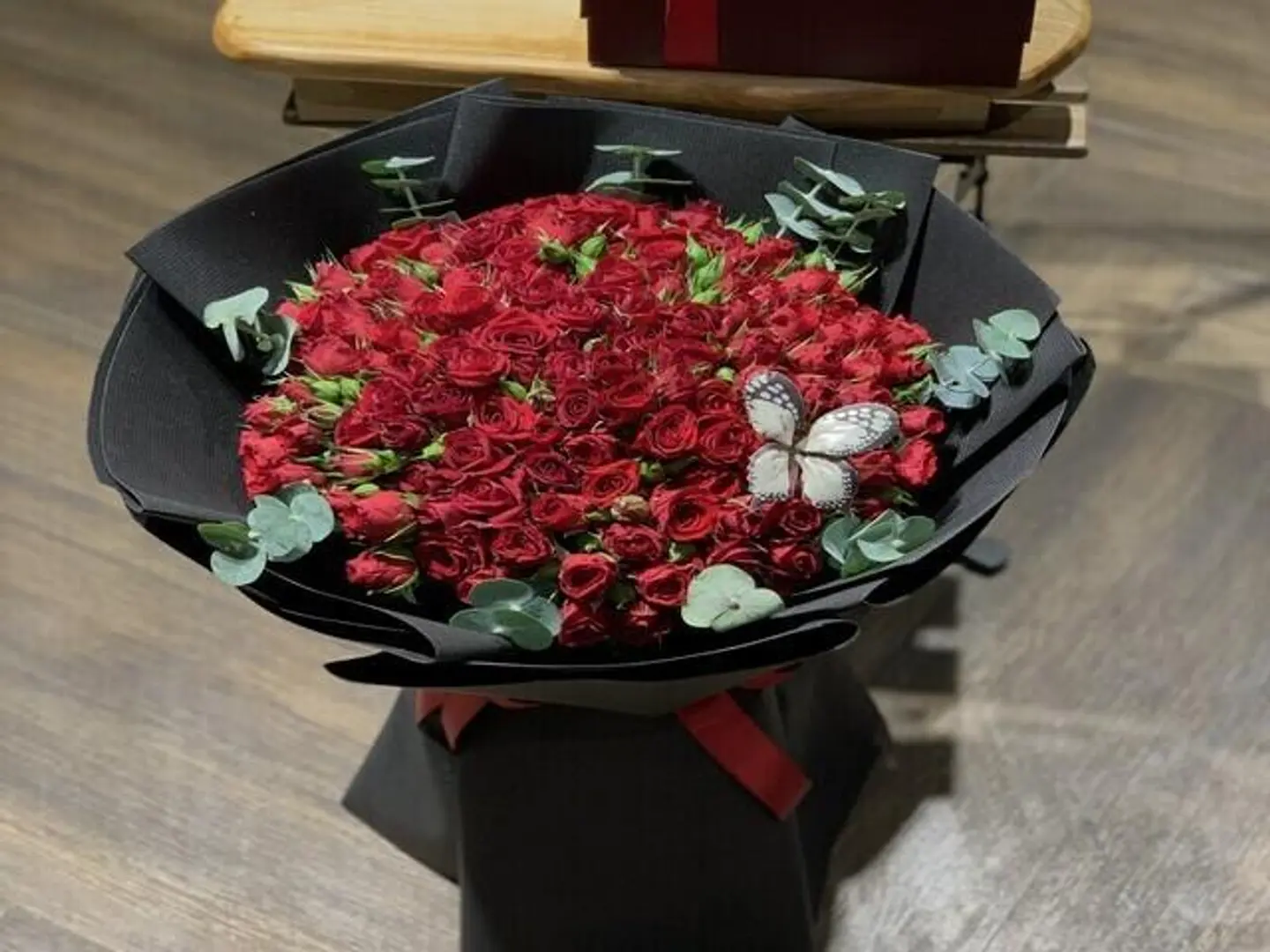 باقة ورد بيبي جوري احمر