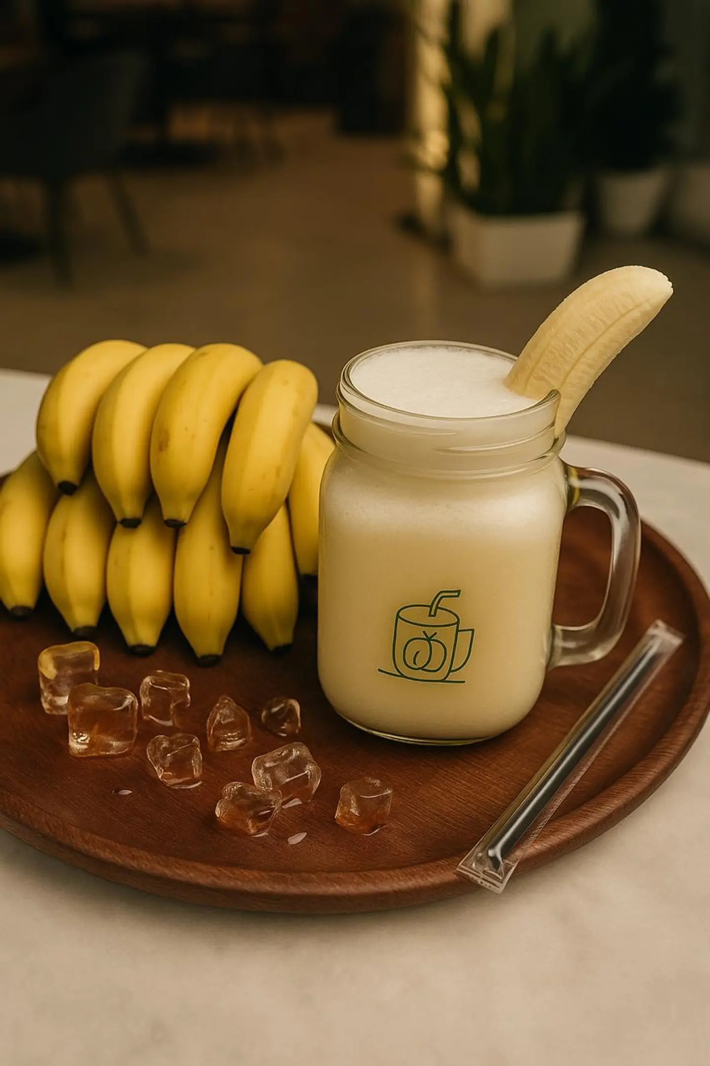 عصير موز بالحليب