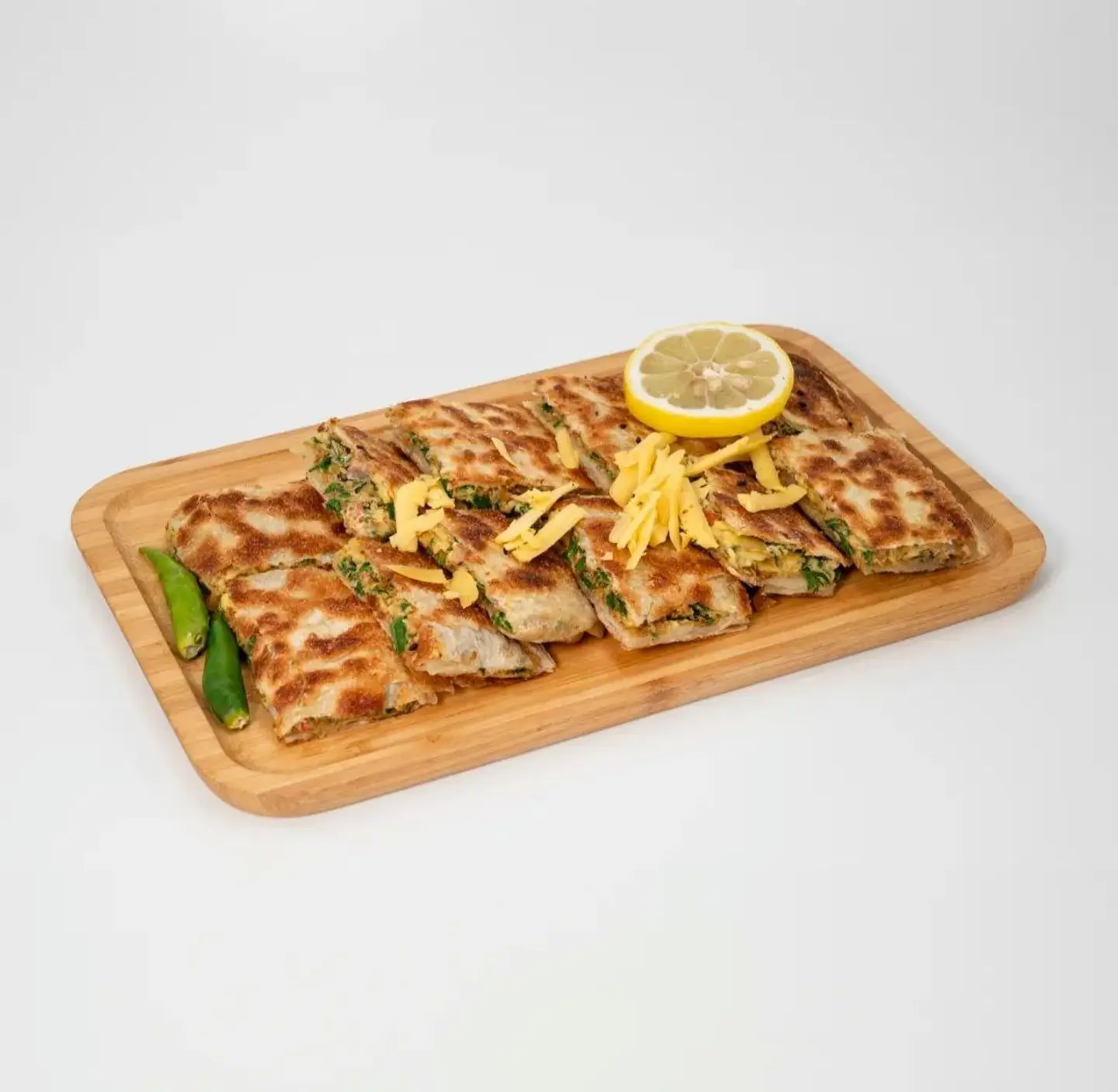 Tuna Mutabbak With Cheddar Cheese